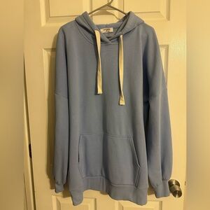 Zenana Outfitters Sky Blue Hoodie Sweatshirt